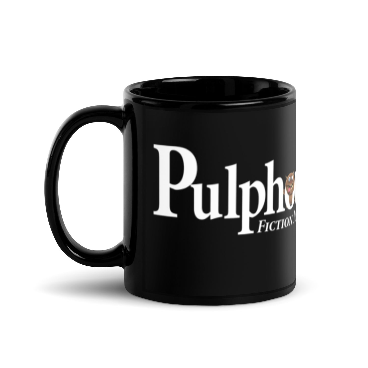 Wake-Up Smiling THUMPER & PULPHOUSE GLOSSY BLACK MUG - Goofy Coffee Tea Mug Fun & Humorous